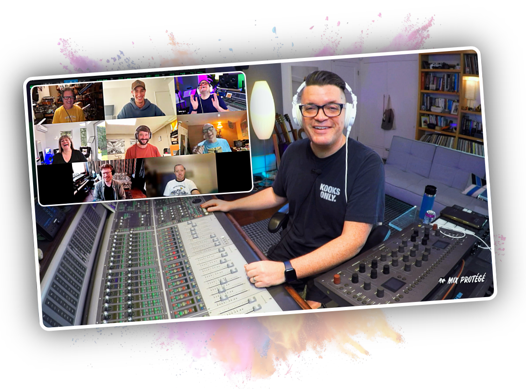 MixLAB Screenshot Dana at console zoom overlay paint splash background