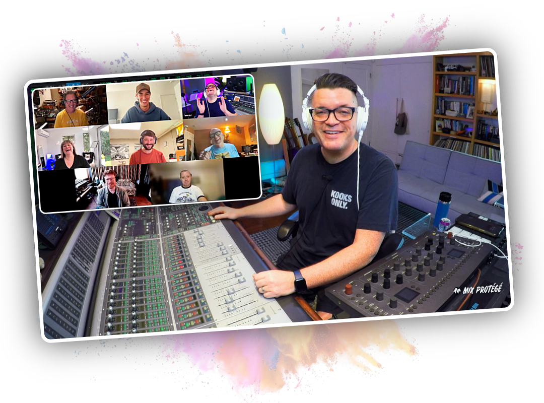 MixLAB Screenshot Dana at console zoom overlay paint splash background